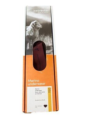 Icebreaker Mens Small  Port Red Anatomica Merino Wool Blend Underwear New